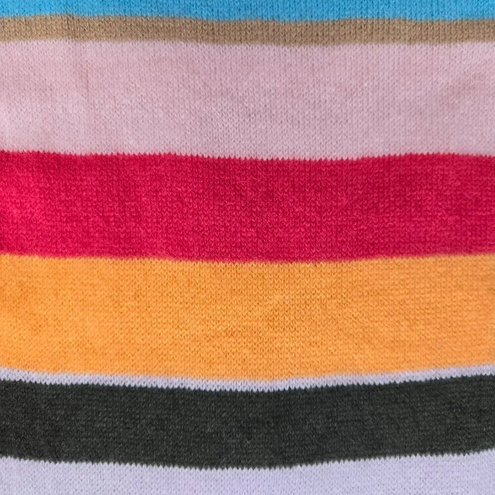 Colorful striped cashmere scarf Hilfiger